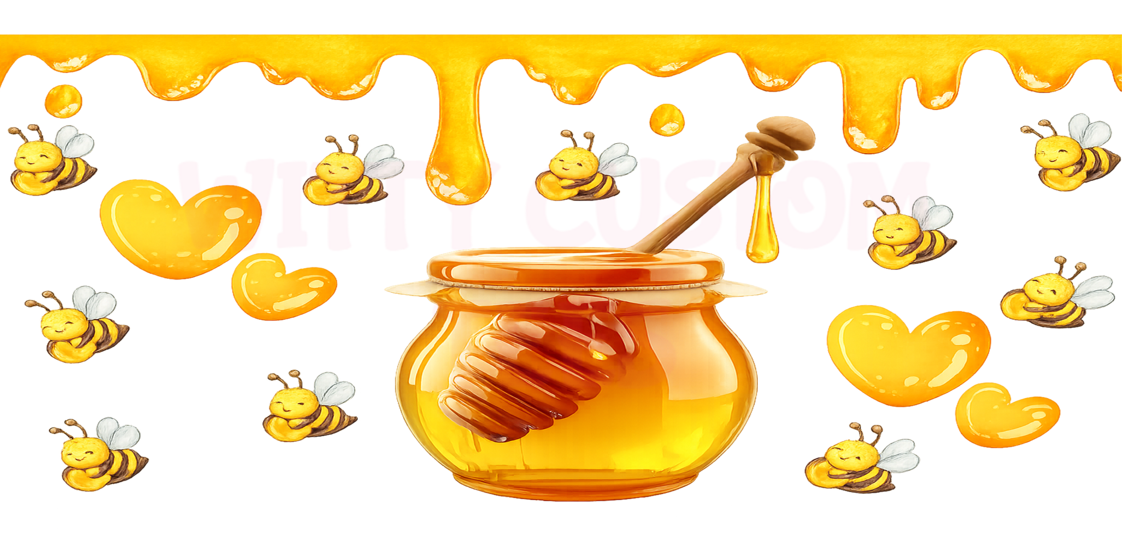 Honeybee 16OZ Tumbler Wrap Digital Download