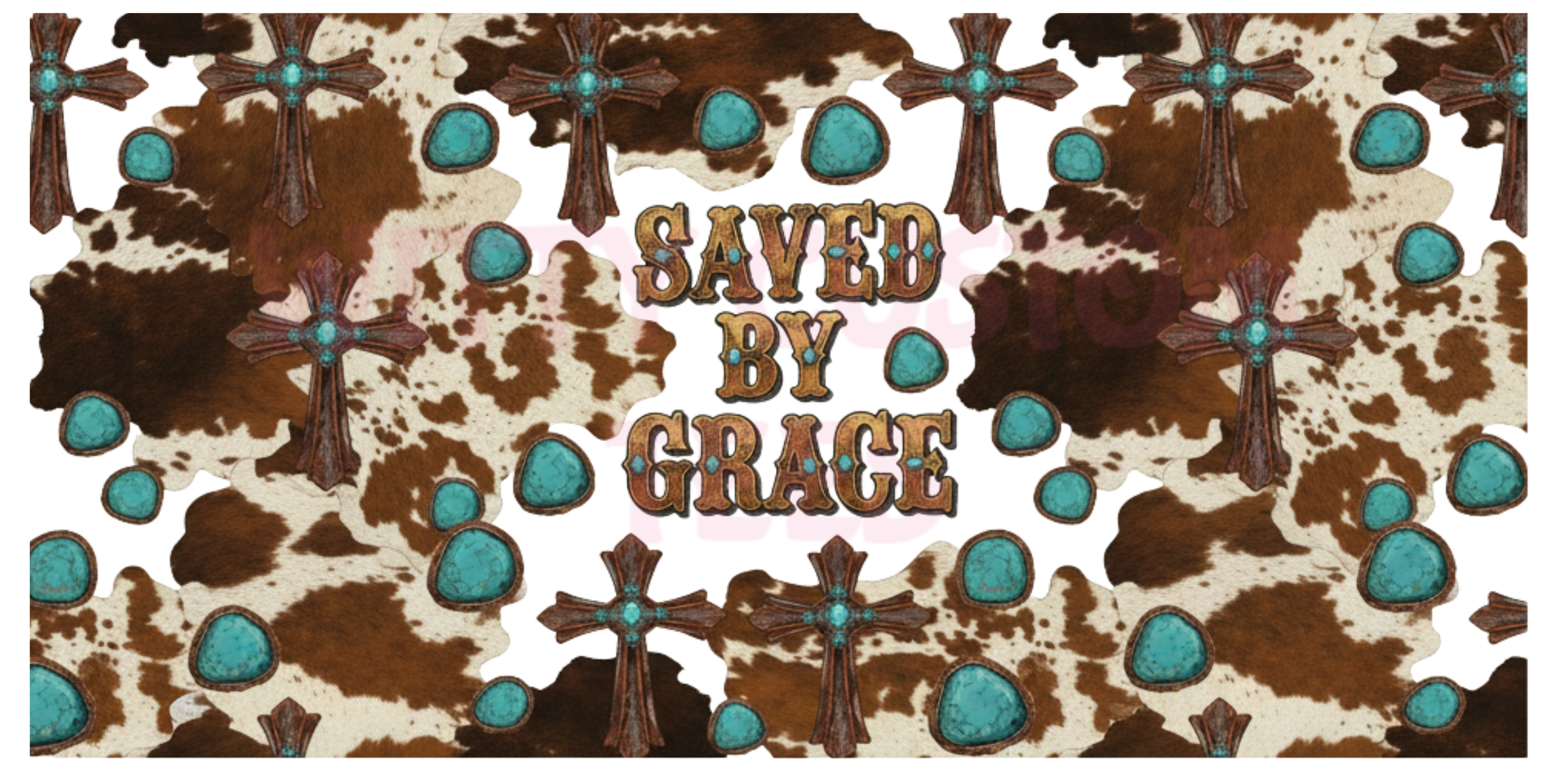 Saved by Grace 16OZ Tumbler Wrap Digital Download